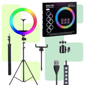 ARO DE LUZ 30CM RGB